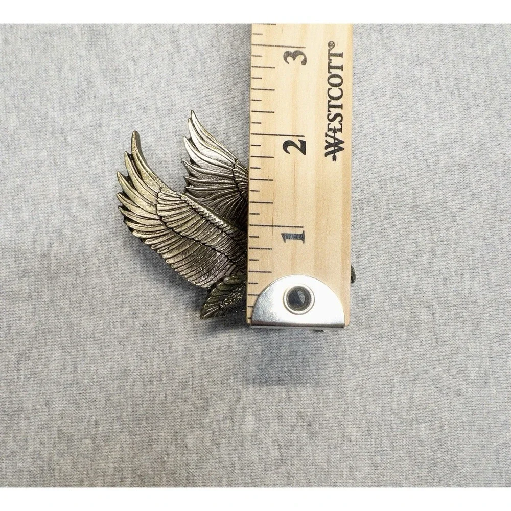 Vtg Great Chicago Buckle Co‎ Silver American Eagle 1970's USA Made